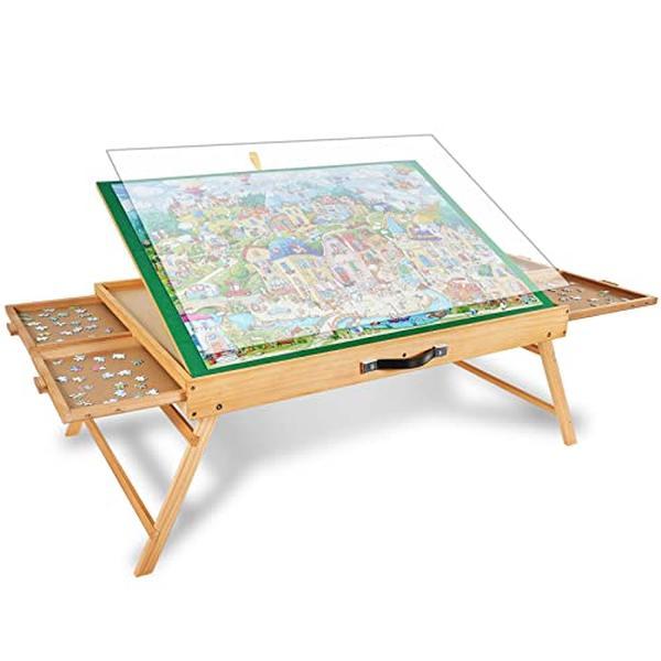 ALL4JIG 1500PCS Portable Puzzle Table with Legs, 25