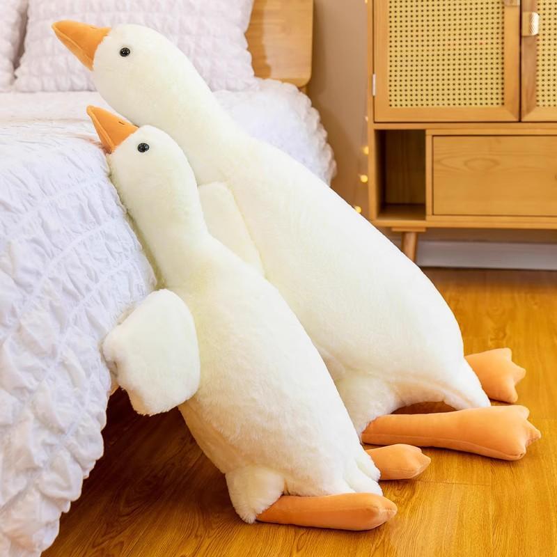 Large Goose Plush Toy, Soft Plush Stuffed White Goose Pillow, Kawaii Big White Goose Plush Toy, Birthday Gift