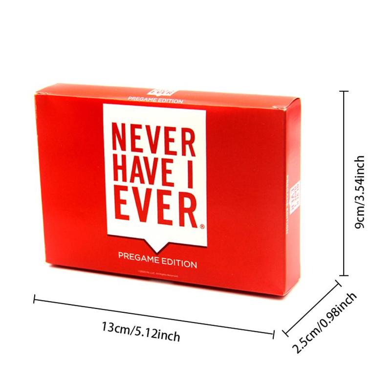 Never Have I Ever Card Game, 1 Box Funny Card Game, Party Activities Supplies for Adult & Teenager, Perfect Family Game for Halloween & Christmas Gifts