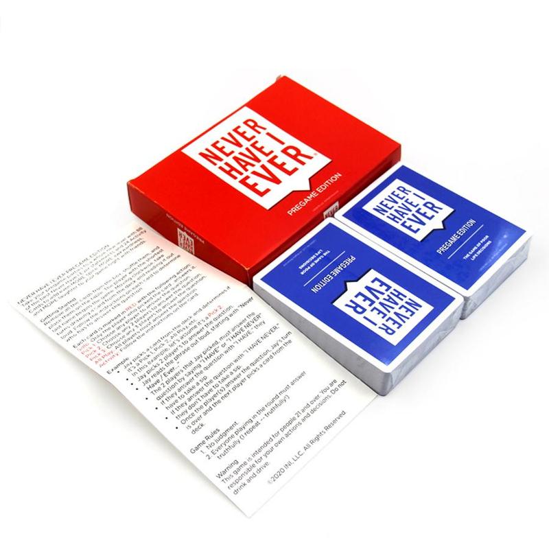 Never Have I Ever Card Game, 1 Box Funny Card Game, Party Activities Supplies for Adult & Teenager, Perfect Family Game for Halloween & Christmas Gifts