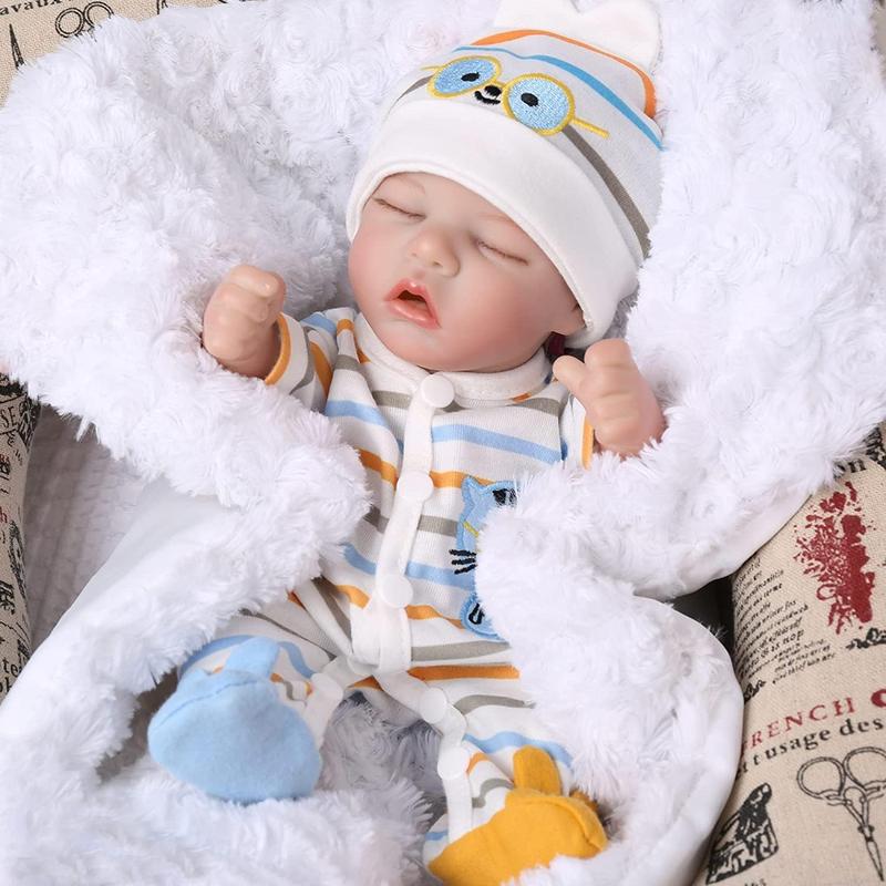 Reborn Baby Dolls - 12 Inch Realistic Sleeping Newborn Small Baby Doll For 3 + Year Old Kids