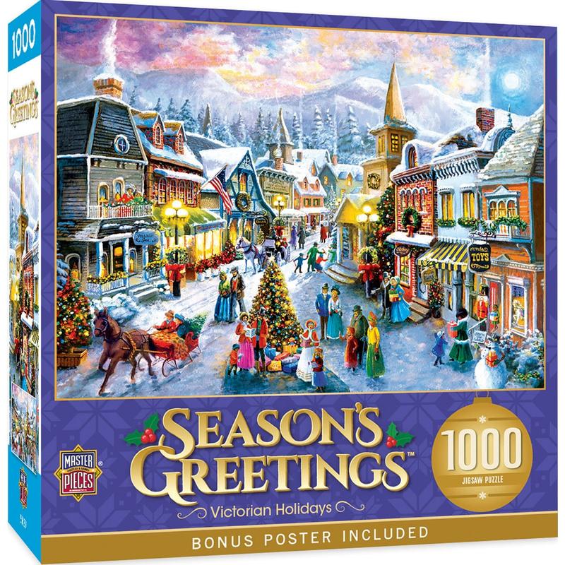 MasterPieces - Season's Greetings - Victorian Holidays 1000 Piece Jigsaw Puzzle