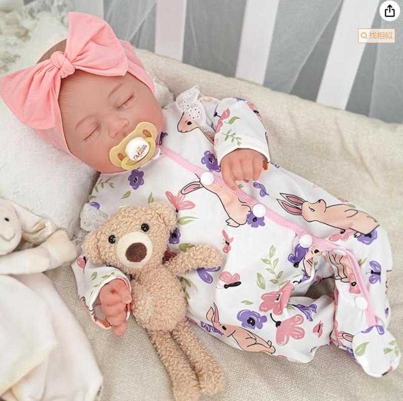 BABESIDE Reborn Baby Dolls Connie - 20 inch Soft Vinyl Realistic-Adorable Baby Doll Real Life Baby Dolls with Complete Accessories Perfect for Cuddling, Playtime, and Gift Giving