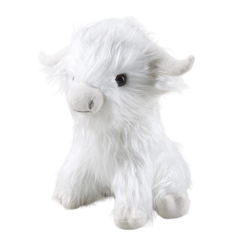 Simulated Highland Cow Plush Toy, Summer Gifts, Soft and Comfortable Stuffed Toy for Home Decor, Companion Toy, Creative Birthday & Holiday Gift Options