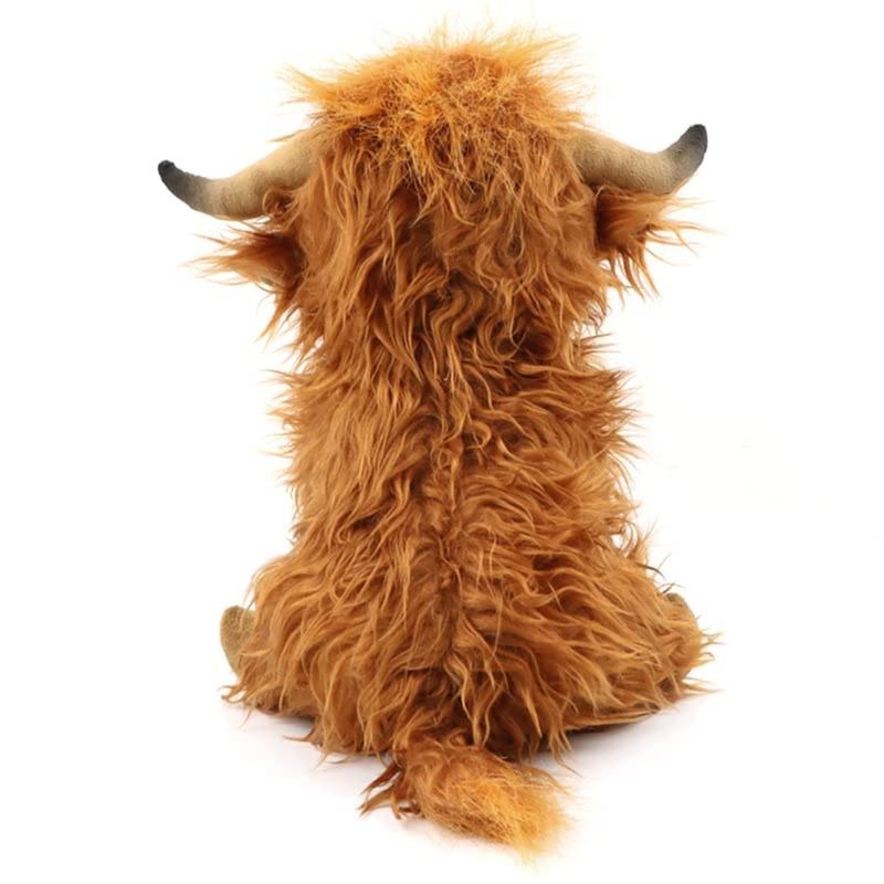 Summer Highland Cow Plush Toy, Simulation Stuffed Toy, Fluffy Toy, Animals Decoration Toy, Cute Stocking Stuffers, Home Decorative Ornament Toy, Best Gifts, Birthday Gift