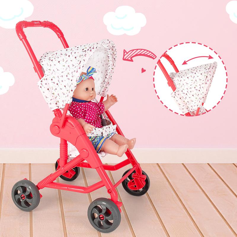 deAO Doll Stroller Set with 13 inch Doll - Deluxe 13