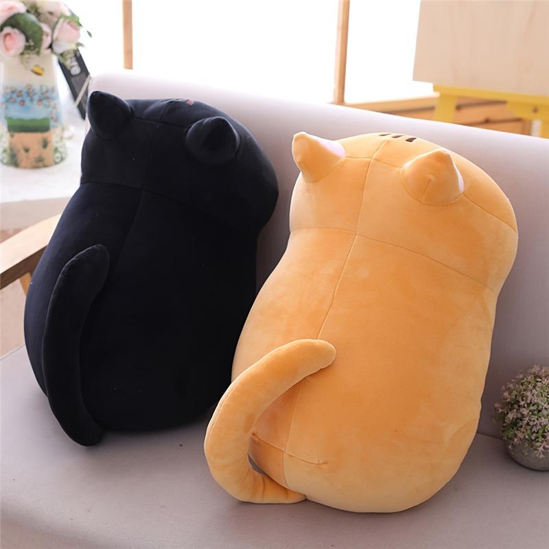 8  10inch Adorable Kawaii Cat Plush Pillow - Soft Anime Cushion for Cozy Snuggles & Party Decor, Ideal Gift for Kids & Teens