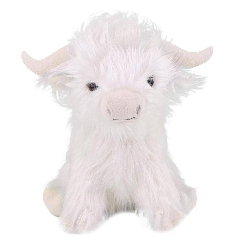 Simulated Highland Cow Plush Toy, Summer Gifts, Soft and Comfortable Stuffed Toy for Home Decor, Companion Toy, Creative Birthday & Holiday Gift Options