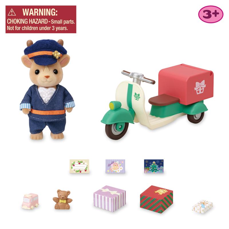 Calico Critters Delivery Driver Set, Dollhouse Playset with 1 Figure and Accessories, Online Exclusive