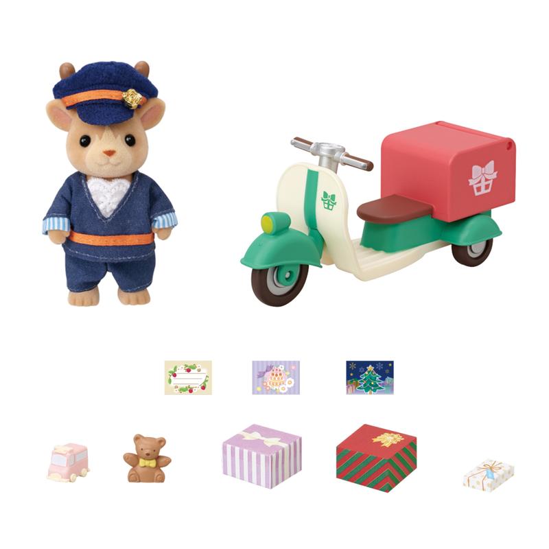 Calico Critters Delivery Driver Set, Dollhouse Playset with 1 Figure and Accessories, Online Exclusive