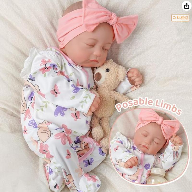 BABESIDE Reborn Baby Dolls Connie - 20 inch Soft Vinyl Realistic-Adorable Baby Doll Real Life Baby Dolls with Complete Accessories Perfect for Cuddling, Playtime, and Gift Giving