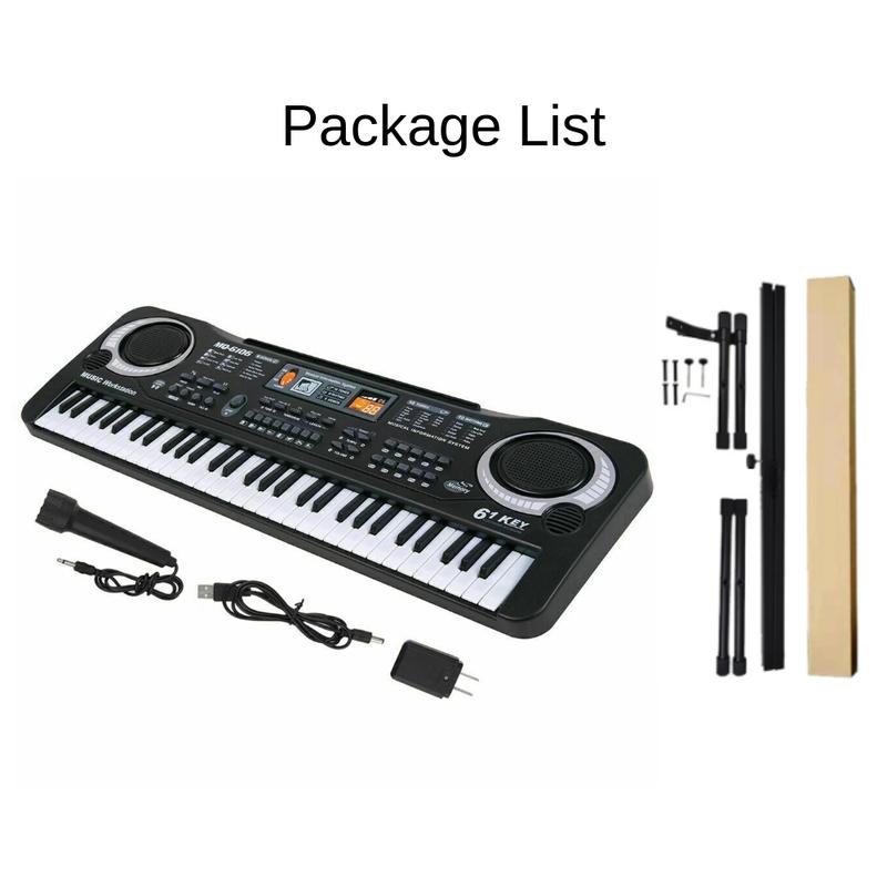 61 Keys Electronic Keyboard Digital Music Electric Piano with Microphone , with 