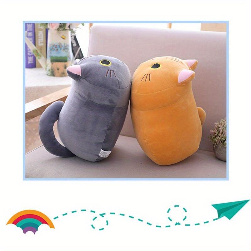 8  10inch Adorable Kawaii Cat Plush Pillow - Soft Anime Cushion for Cozy Snuggles & Party Decor, Ideal Gift for Kids & Teens