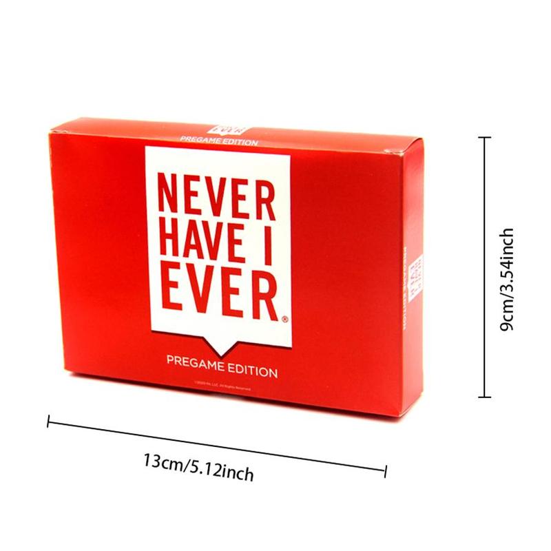 Never Have I Ever Card Game, 1 Box Funny Card Game, Party Activities Supplies for Adult & Teenager, Perfect Family Game for Halloween & Christmas Gifts