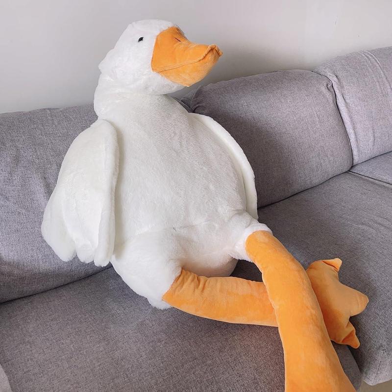 Cute Goose Design Plush Toy, Soft Stuffed Animal Plushie, Stuffed Toys for Adults, Lovely Pillow, Huggable Duck Plushie, Birthday Gifts, Decoration for Room, Halloween, Fall, Room Decor, Thanksgiving Christmas Gift Set, My First Addiction Toys