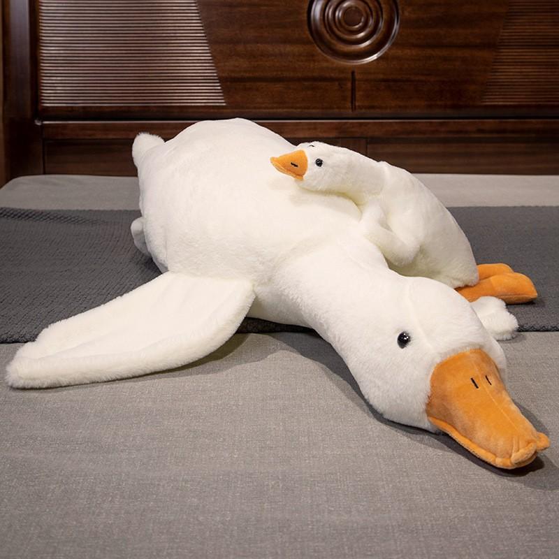 Cute Goose Design Plush Toy, Soft Stuffed Animal Plushie, Stuffed Toys for Adults, Lovely Pillow, Huggable Duck Plushie, Birthday Gifts, Decoration for Room, Halloween, Fall, Room Decor, Thanksgiving Christmas Gift Set, My First Addiction Toys