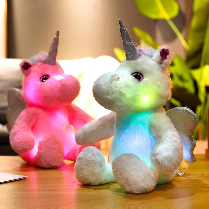 Glowing Unicorn Plush Toy, Cute Unicorn Stuffed Toy, LED Light Up Plush Toy, Birthday Gift for Girls, Home Decoration, Room Decor