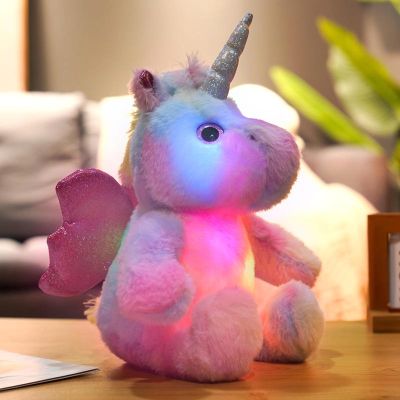 Glowing Unicorn Plush Toy, Cute Unicorn Stuffed Toy, LED Light Up Plush Toy, Birthday Gift for Girls, Home Decoration, Room Decor