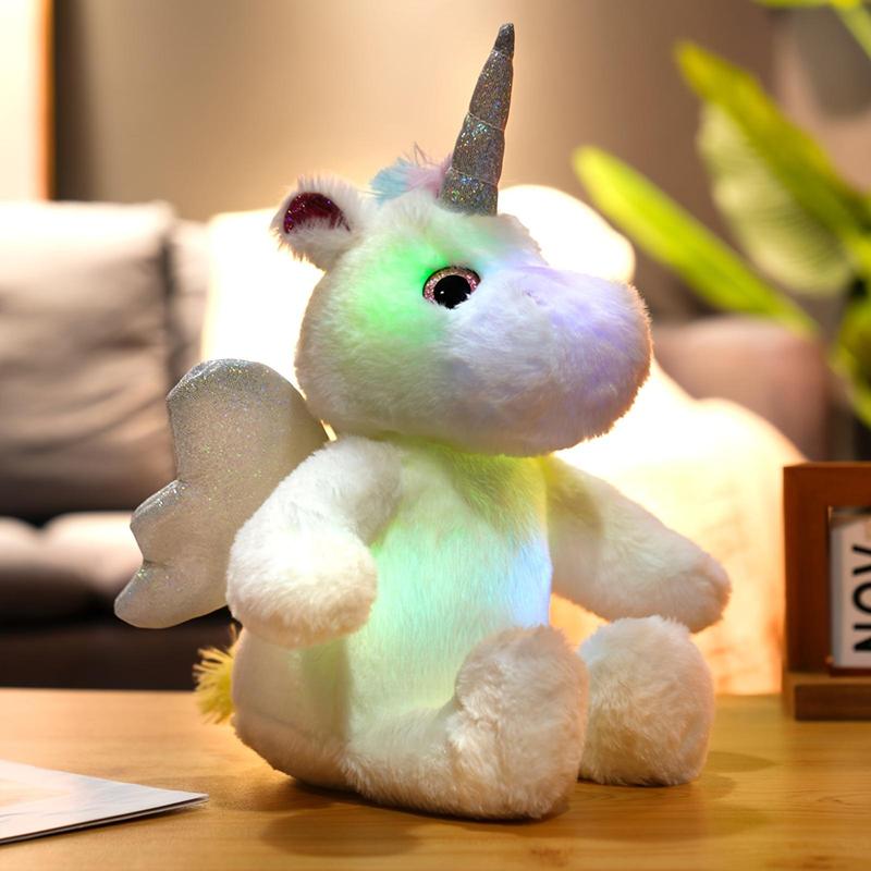 Glowing Unicorn Plush Toy, Cute Unicorn Stuffed Toy, LED Light Up Plush Toy, Birthday Gift for Girls, Home Decoration, Room Decor