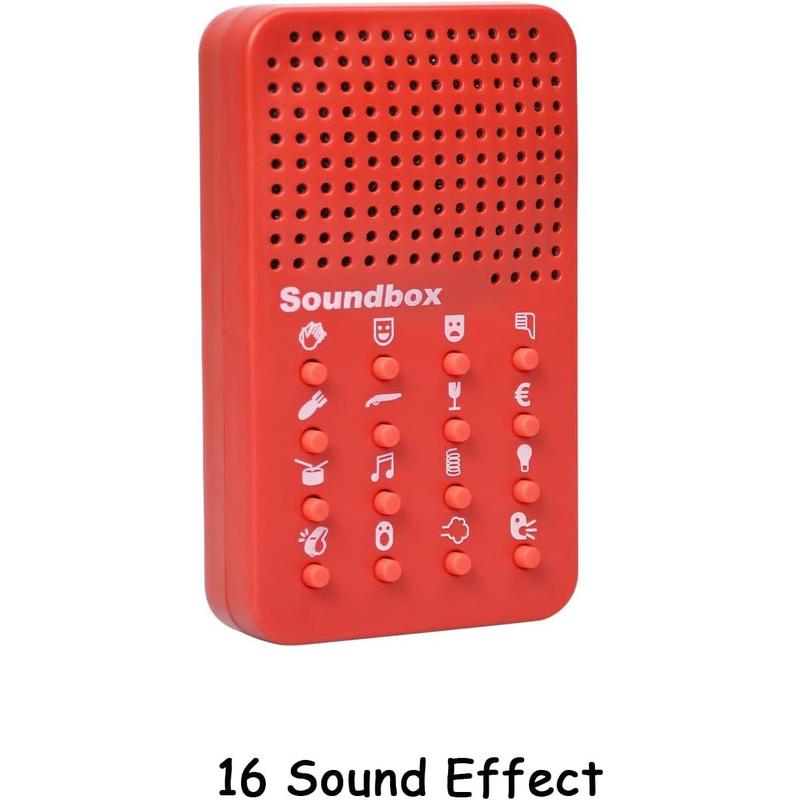 Sound Machine with 16 Sound Effects,Electronic Sound Maker,Prank Items Gift for Kids & Adults,Fart Noise Maker Pranks,Prankster Stuff for Adults,Funny Game Machine Red