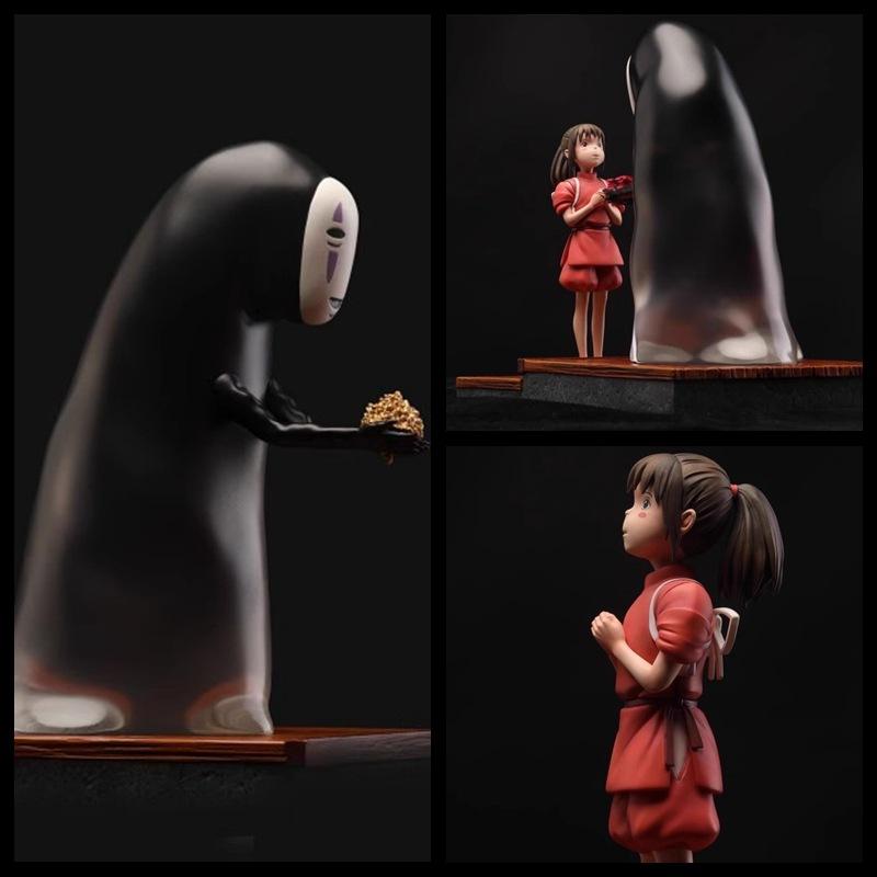 Goated Anime - Spirited Away Grip Series Chihiro and No-Face Standing Figure - Cute Gift for Christmas - Memories