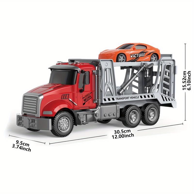 CreamKids Toy Truck, Many Parts Of The Toy Truck Are Retractable, Rotatable, Etc. The Tow Truck Can Rescue Cars Of Different Sizes