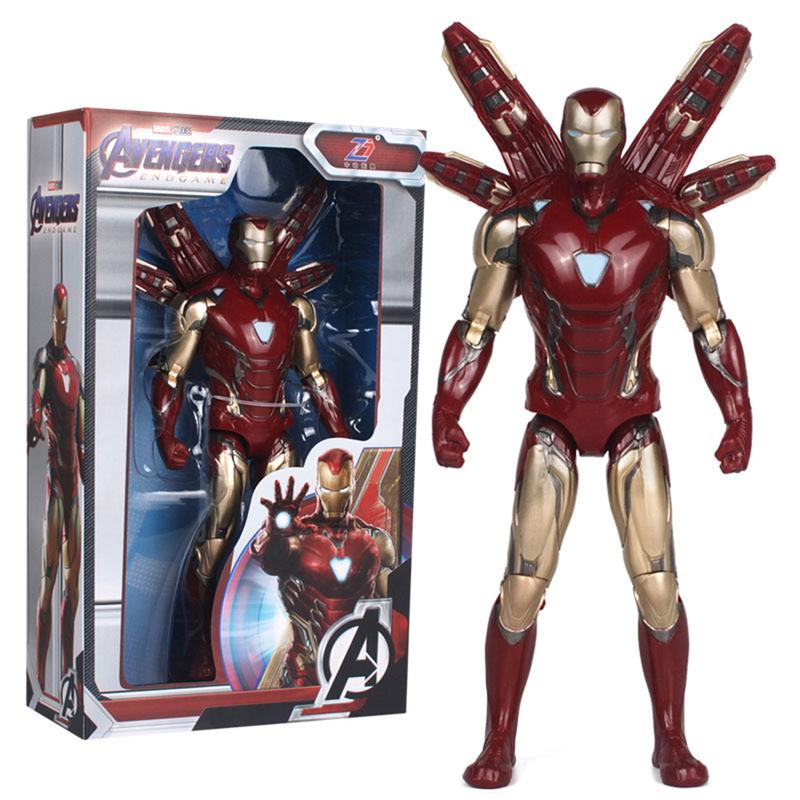 Marvel movie series -7-inch superhero Action Figure -  Thanos, Iron Man, Captain America, Thor, James Rhodes, Spider Man - The best gift for fans and children