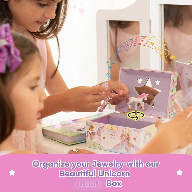 Box for Girls - Girls Bedroom Accessories, Unicorn Musical  Boxes with Spinning Unicorn Doll, Beautiful Dreamer Tune -  Unicorn Birthday Gift for  3 and Up