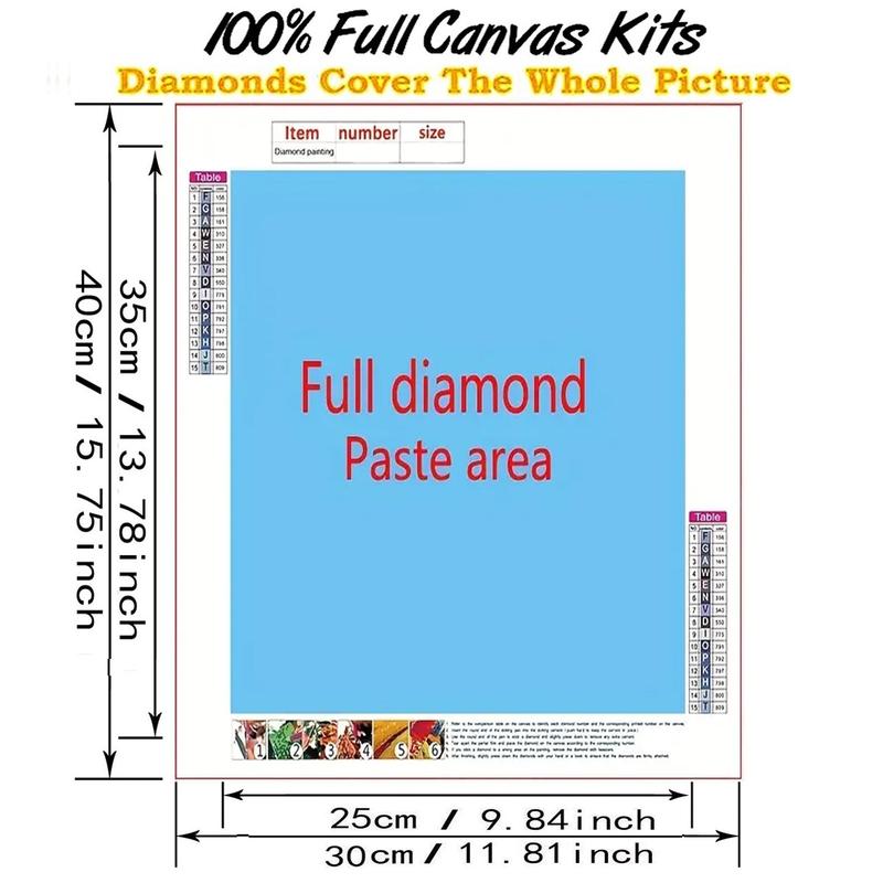 Colorful Hole Pattern DIY Diamond Arts Colorful Painting Kit without Frame, 1 Set 5D Diamonds Art Decorative Painting for Adults Beginners, DIY Art Painting for Bedroom Living Room Office Decor