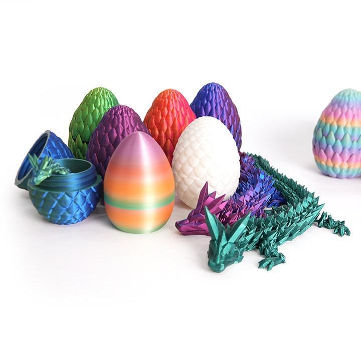 Poseable Dragon Egg Kit with Crystal Dragon Sculpture