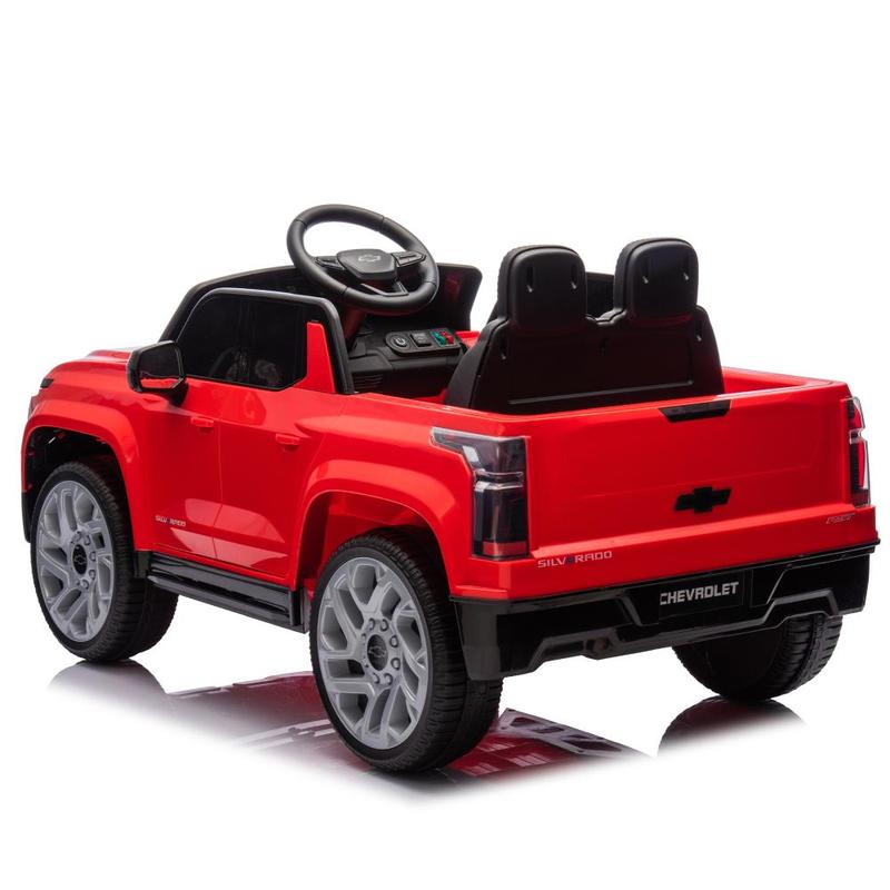 Red Pink Blue Black 24V Kids Ride on Car W Parents Control,Licensed Silverado,Four-wheel suspension,LED Lights,Bluetooth,music,USB,MP3,Power display,speeds 2.49-3.73MPH For kids aged 37-95 months,Christmas Gift, perfect gift