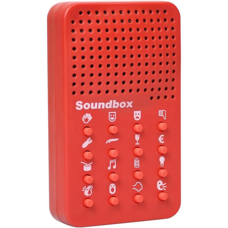 Sound Machine with 16 Sound Effects,Electronic Sound Maker,Prank Items Gift for Kids & Adults,Fart Noise Maker Pranks,Prankster Stuff for Adults,Funny Game Machine Red