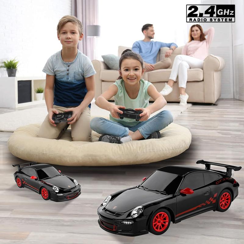 Porsche Remote Control Car - Officially Licensed Porsche 911 GT3 RS Toy Car 1:24 Porsche RC Car Model Vehicle Gift for Boys,Girls,Teens and Adults (39900 Black)