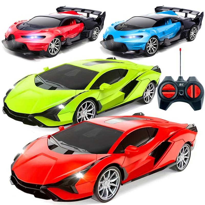 1:24 Four-channel RC Car Kids Toy Simulation Model With LED Car Lights, Extreme Speed Drift RC Car Toy, Birthday Gift Christmas, Halloween Gift