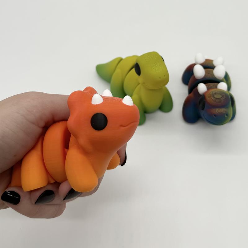 Fun Size Friends - Handheld Articulating Animal 3 Packs - 3D Printed Sensory Fidgets - Sea Life, Mythical, Farm, Dinosaurs