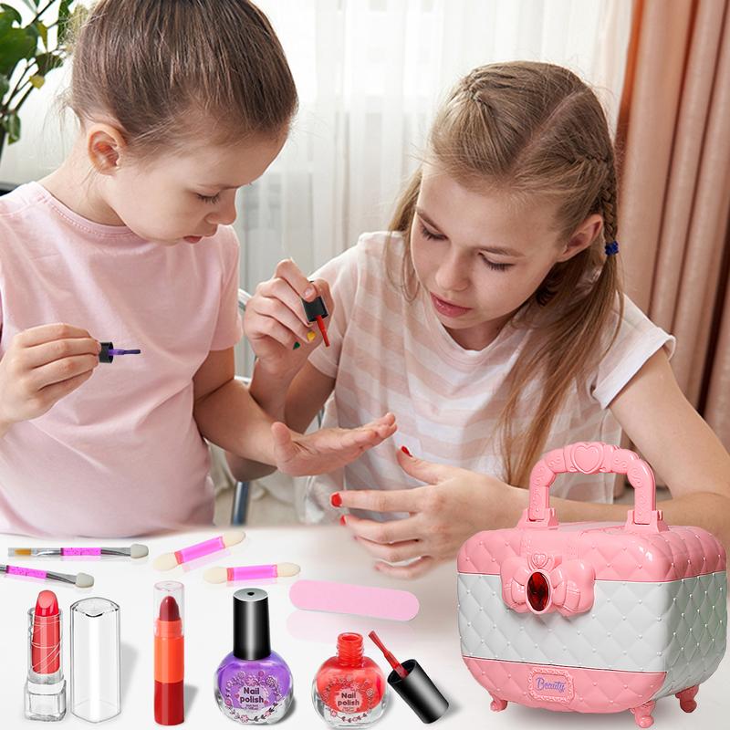 Kids Makeup Kit for Girl- Washable Real Kids Makeup Sets Girl Toys, Girls Makeup Set Kids Toys for Little Girls Toddler, Christmas-Birthday-Gifts-Ideas-Toys Age 3 4 5 6 7 8 9 10