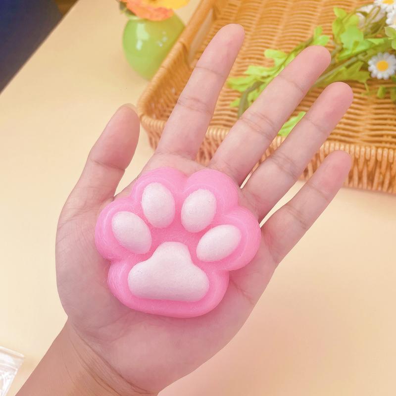 Small Cat paw venting squeeze toy for Kids&adult, stress relief toys, Cat Themed Teenage Gifts Handmade toy