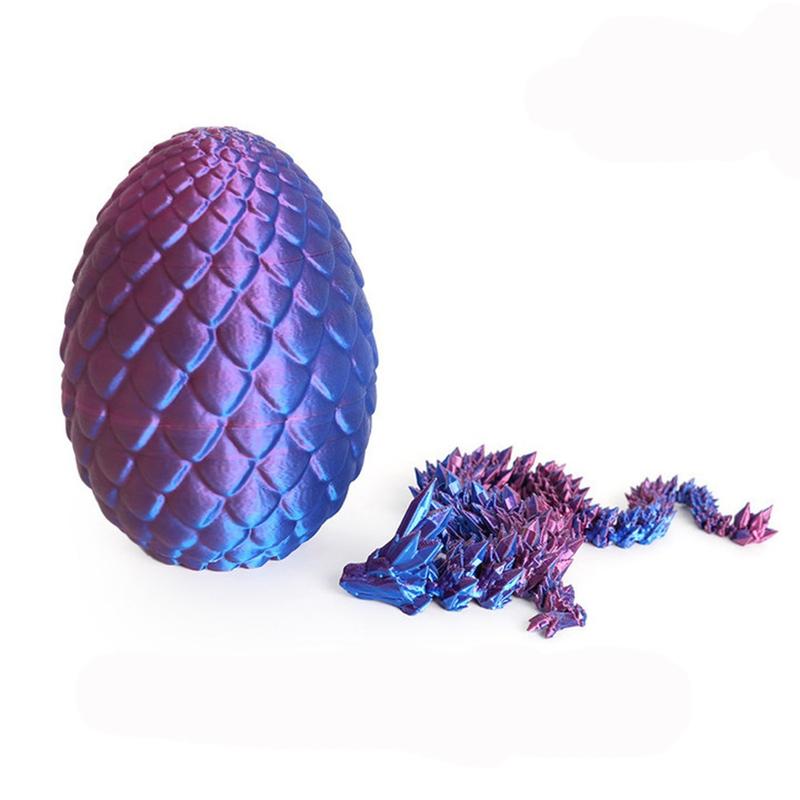 Poseable Dragon Egg Kit with Crystal Dragon Sculpture