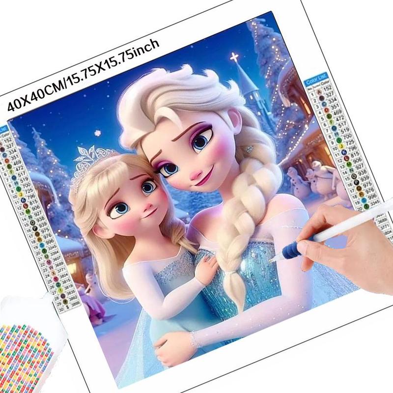 Cartoon Princess Pattern DIY Diamond Arts Colorful Painting Kit without Frame, DIY 5D Diamond Arts Colorful Painting Kit, Wall Art Decor for Home