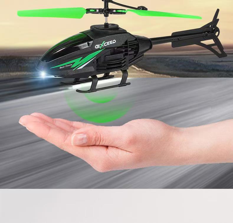 Outdoor Mini Helicopter Toy: USB - Rechargeable, LED - Illuminated, Infrared - Sensing, Flashing, Remote - Controlled, Crash - Resistant Hovering Wonder