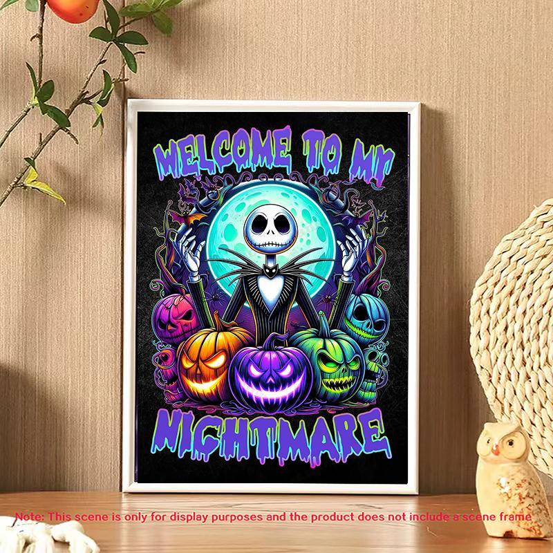 Cartoon Festival Themed Pattern DIY Diamond Arts Colorful Painting Kit without Frame, DIY 5D Diamond Arts Colorful Painting Kit, Wall Art Decor for Home