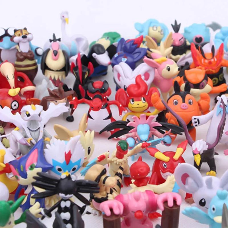 Pokemon Action Figure 24-144 Pcs Sets 2-3CM In Size