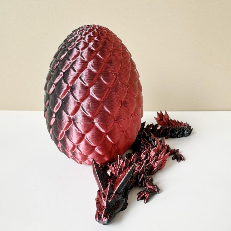 Poseable Dragon Egg Kit with Crystal Dragon Sculpture