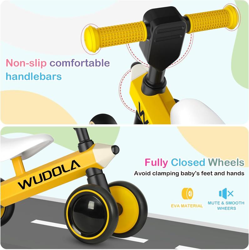 [Clearance sale]Baby Balance Bike for Ages 10-36 Months, No Pedal, Silence Wheels Ride-on Toy Infant Bike for 1 Year Old Boys Girls Birthday Gift