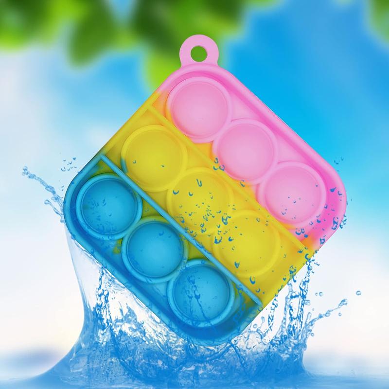 120 count Mini Pop Bubble Fidget Toys for Party Favors, Small Silicone Pop Keychain Bulk for ClassroomC Prizes,Goodie Bag Stuffers Christmas Valentine Gifts for Kid Student