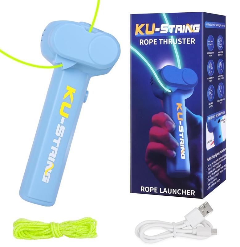 String Rope Launcher Lasso Fidget Toy, Glow in The Dark Loop Rope Cool Shooter, Ideal Birthday