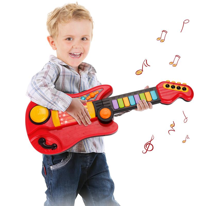 Kids Piano Guitar 2 in 1 Musical Instruments for Kids Piano Toddler Toy Kids Guitar with Strap Electric Guitar for Kids Music Toys for Boys Girls Gifts kids  guitar