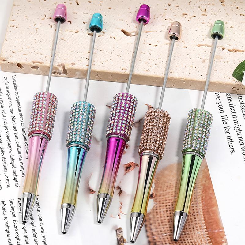 【P2] (Pen was litle gap on wrap) Qty 5 Standard Rhinestone Pens for DIY Assorted Beadable Pens