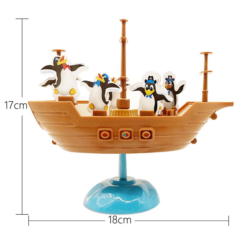 Don't Rock the Boat Game - Funny Pirate Boat Penguin Balancing Board Game-Child Puzzle Game Competition Game Children's Parent-Child Interactive Game Set