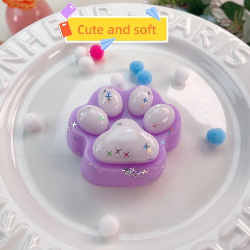 Small Cat paw venting squeeze toy for Kids&adult, stress relief toys, Cat Themed Teenage Gifts Handmade toy